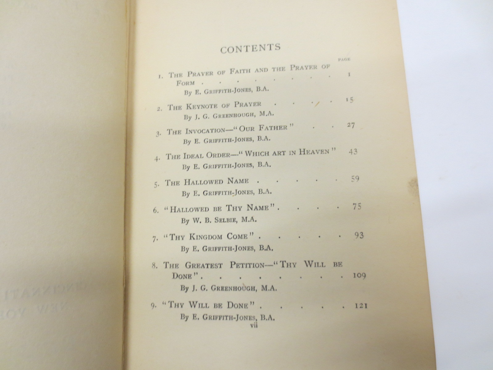 The Sermon on the Mount by E. Griffith Jones Exposition on the Lord’s Prayer HB