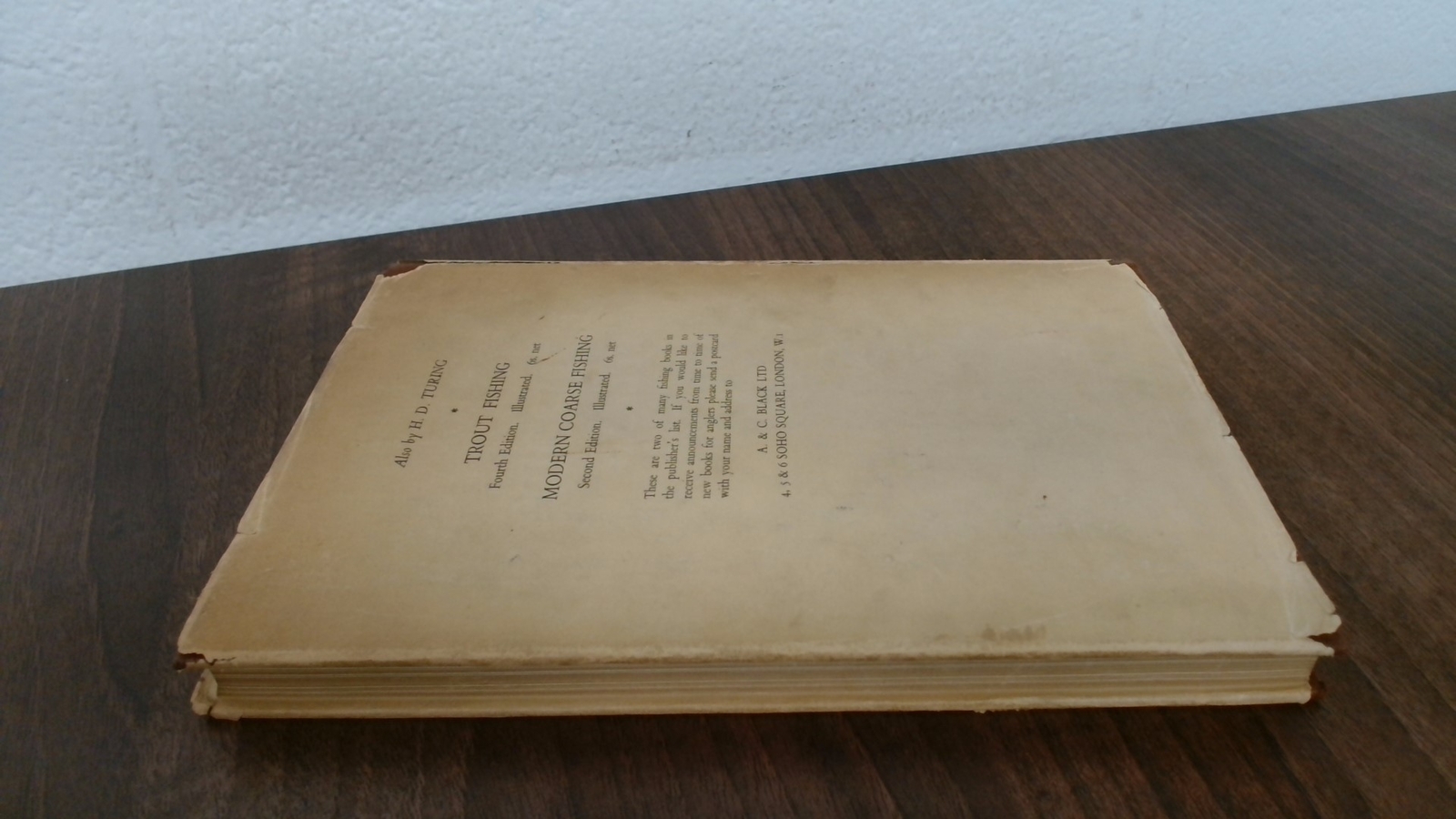 Trout Problems, H D Turing, Adam and Charles Black, 1948, Hardcov
