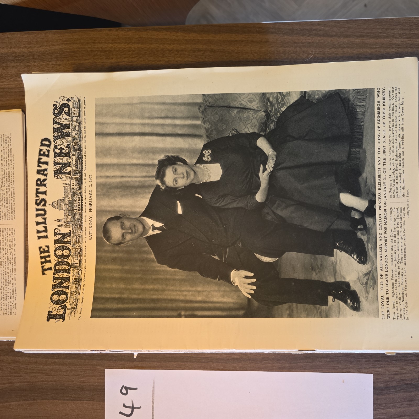 49 x The Illustrated London News – 1952 (1940’s to 60’s) – Inc Royalty Interest