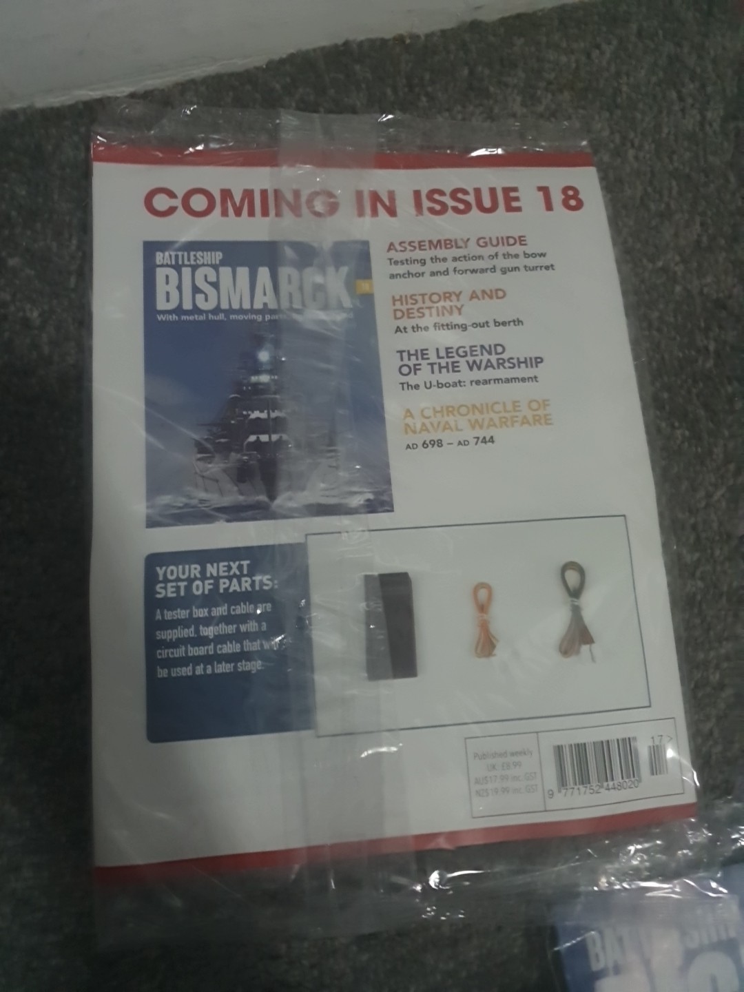 HACHETTE PARTWORKS Build The BATTLESHIP BISMARCK ISSUE #17 New