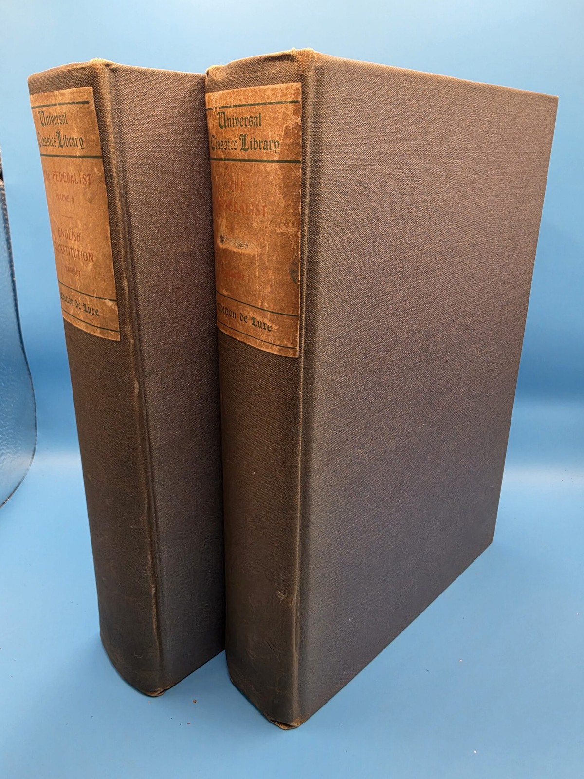 The Federalist a commentary on the Constitution of the United States – 2 volum..