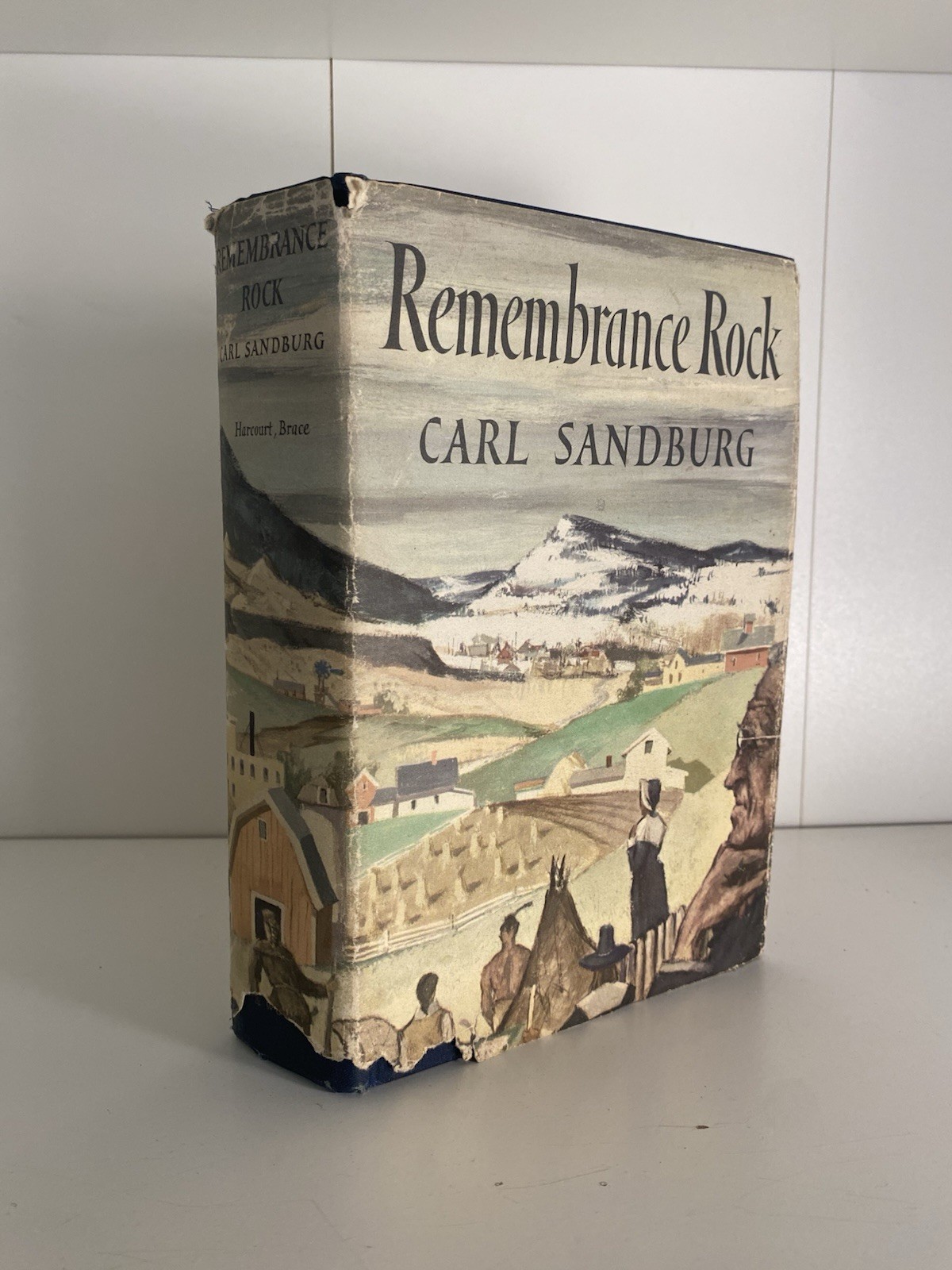 Carl Sandburg Remembrance Rock Harcourt Brace 1948 First Edition Hardcover DJ