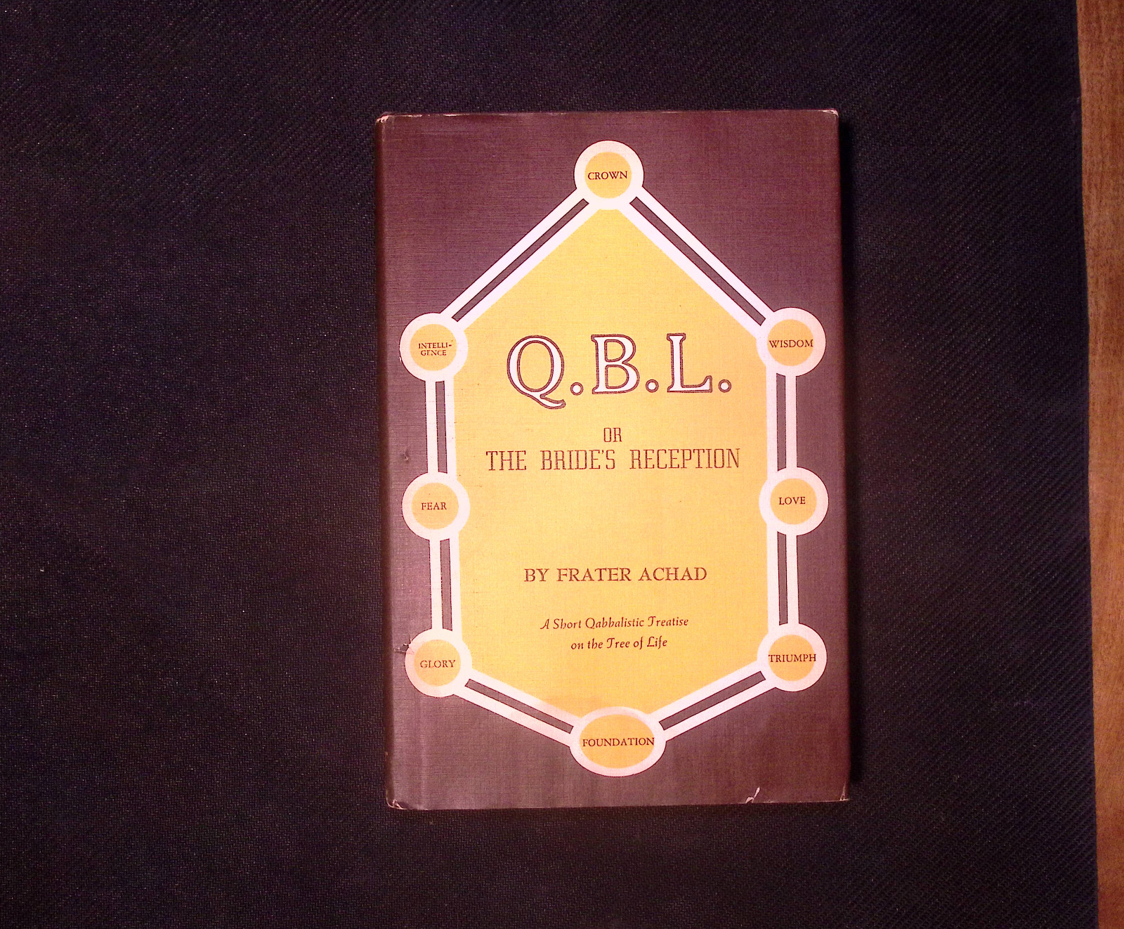 Frater Achad 1969 Q B L or The Bride’s Reception Qabbalistic Tree of Life HC DJ
