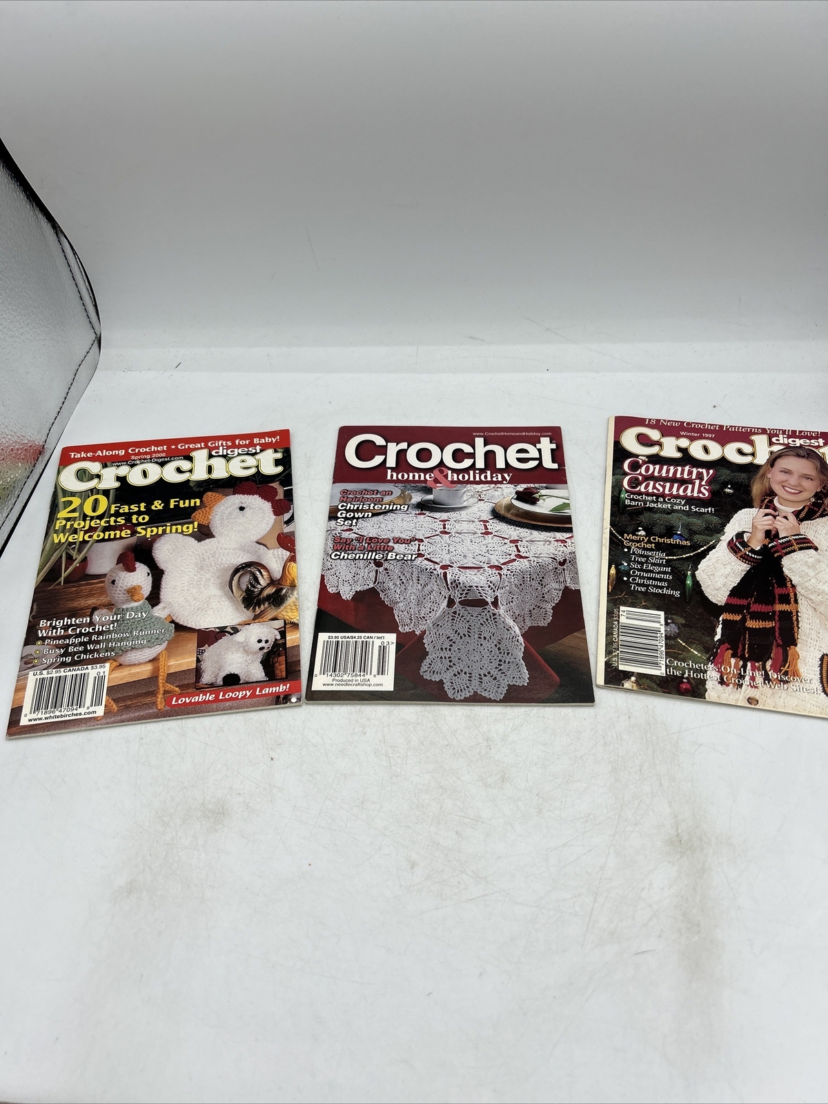Rare Vtg Lot of 3 Crochet Digest Booklets 1990s / 2000s