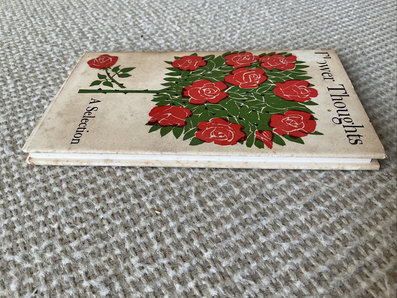 Flower Thoughts a Selection Eric Carle Peter Pauper Press Book 1967 Dust Jacket
