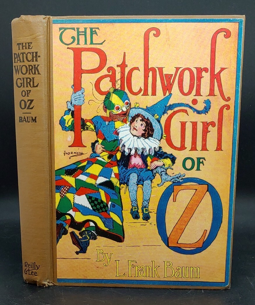 1913 THE PATCHWORK GIRL of OZ L Frank Baum John R Neill Illustrations HBDJ Exc!!