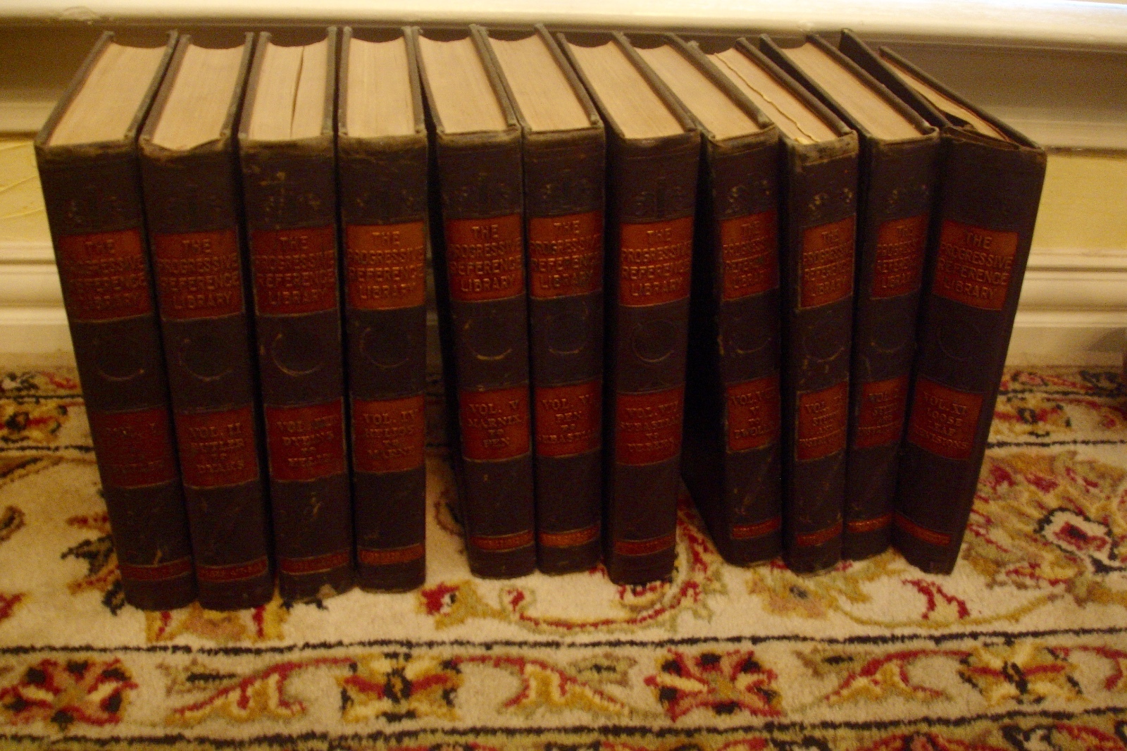 11 BOOK SET 1929 COMPLETE & LOOSE LEAF REVISION PROGRESSIVE REFERENCE LIBRARY