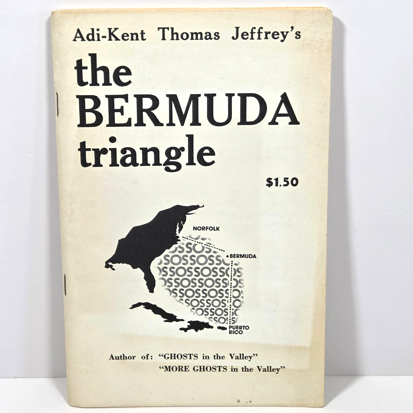 SIGNED 1973 1st Ed The Bermuda Triangle Adi-Kent Thomas Jeffrey Autograph