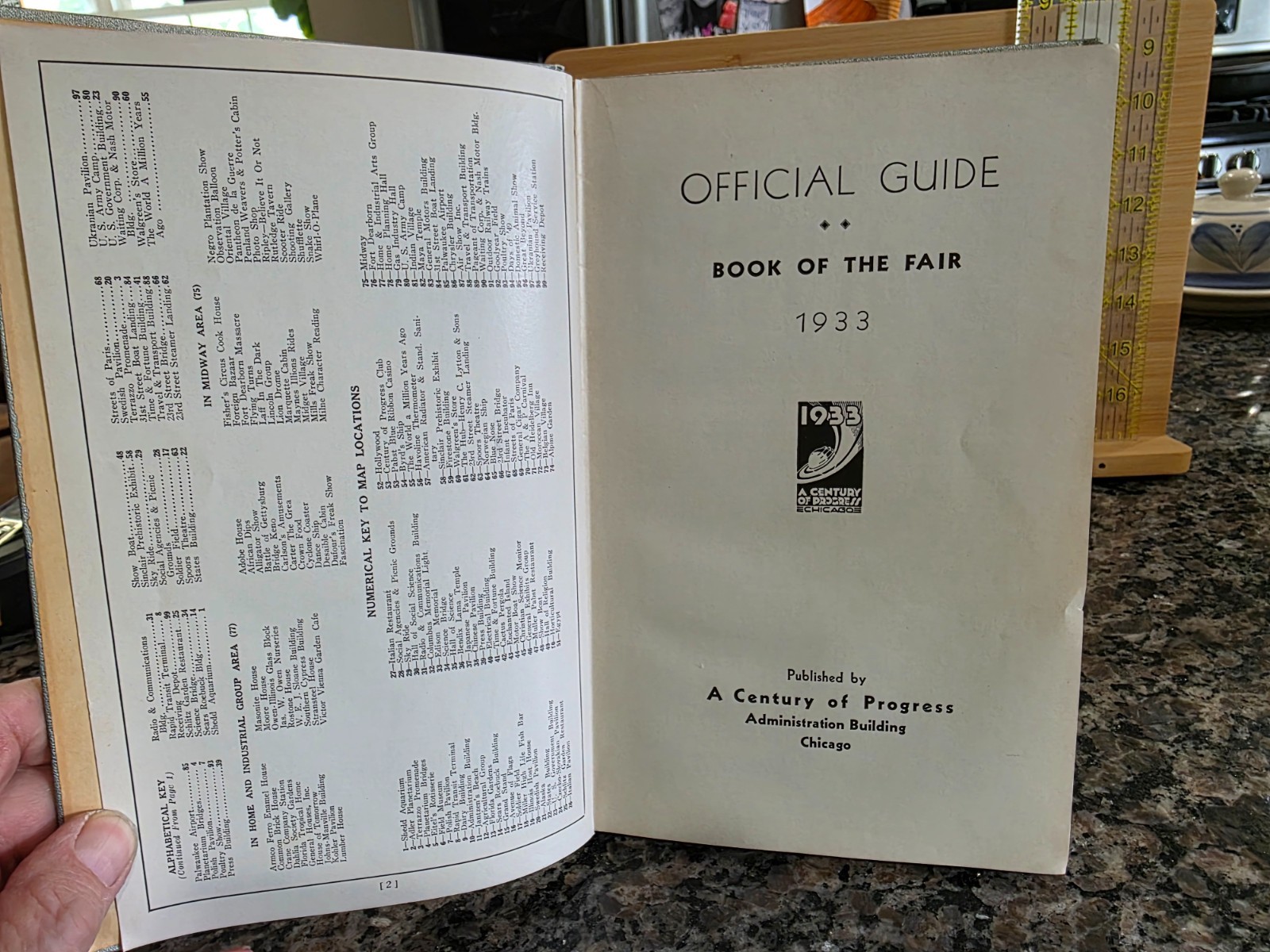 1933 Century of Progress Official Guide Book Of the Fair Chicago World’s Fair LB