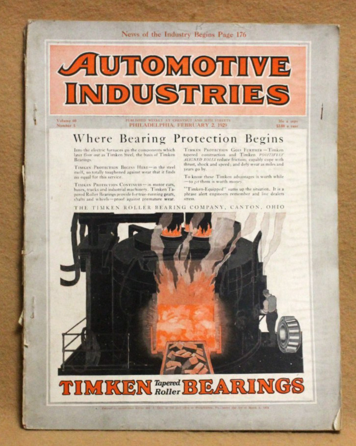 AUTOMOTIVE INDUSTRIES February 2, 1929 Volume 60 Number 5 Vintage