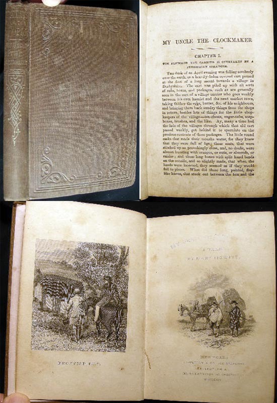 1845 MARY HOWITT MY UNCLE THE CLOCKMAKER 1st ED ILLUSTRATED TIME HOROLOGY