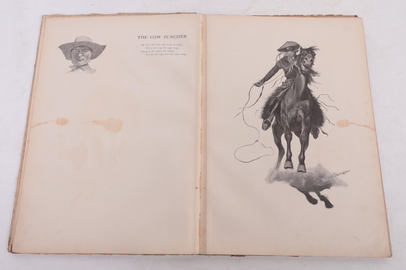 1902 “Done In The Open” Drawings By Frederic Remington ~ Over Size Book