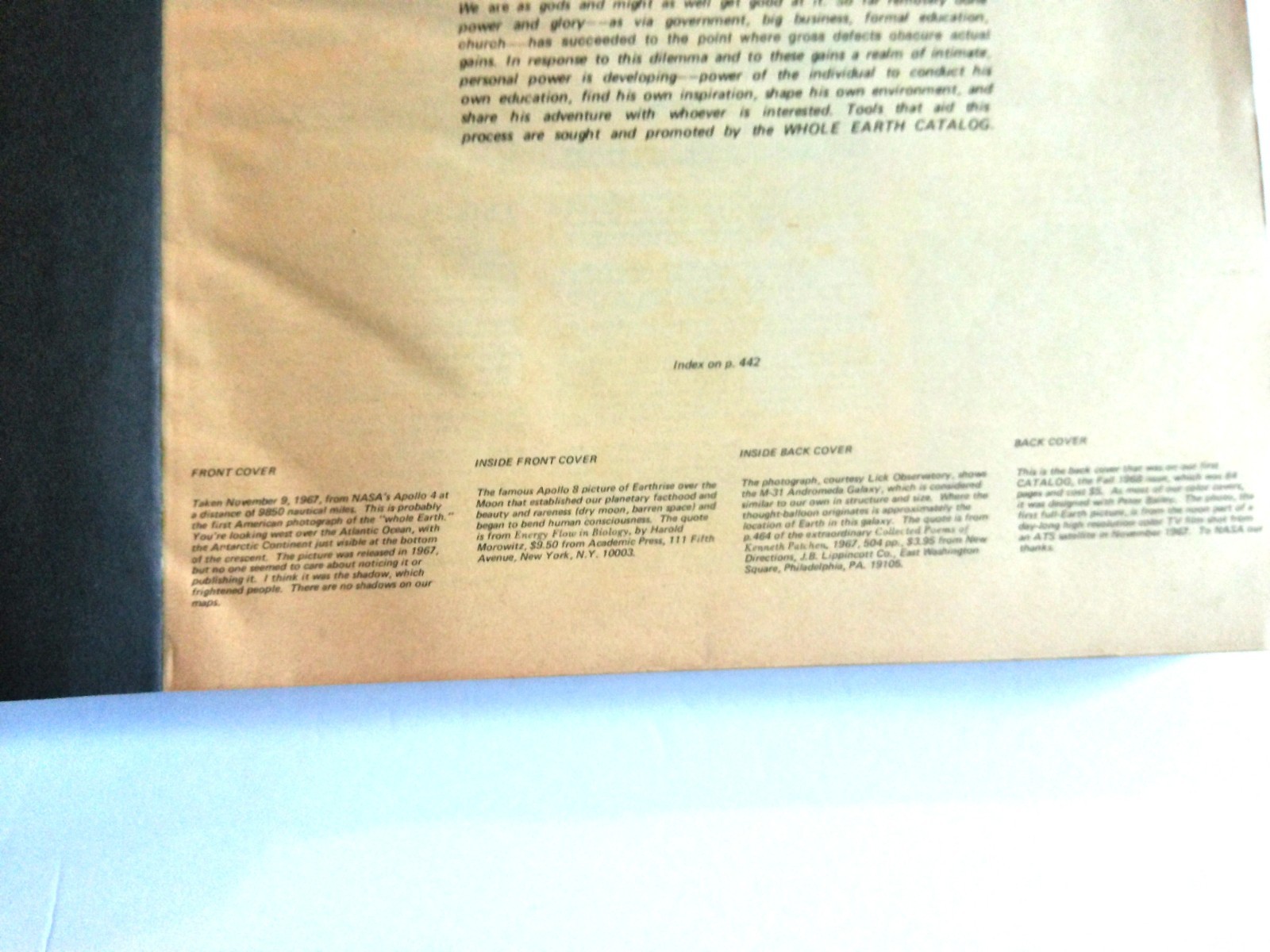 The Last Whole Earth Catalog Access to Tools Paperback 1971, Random House