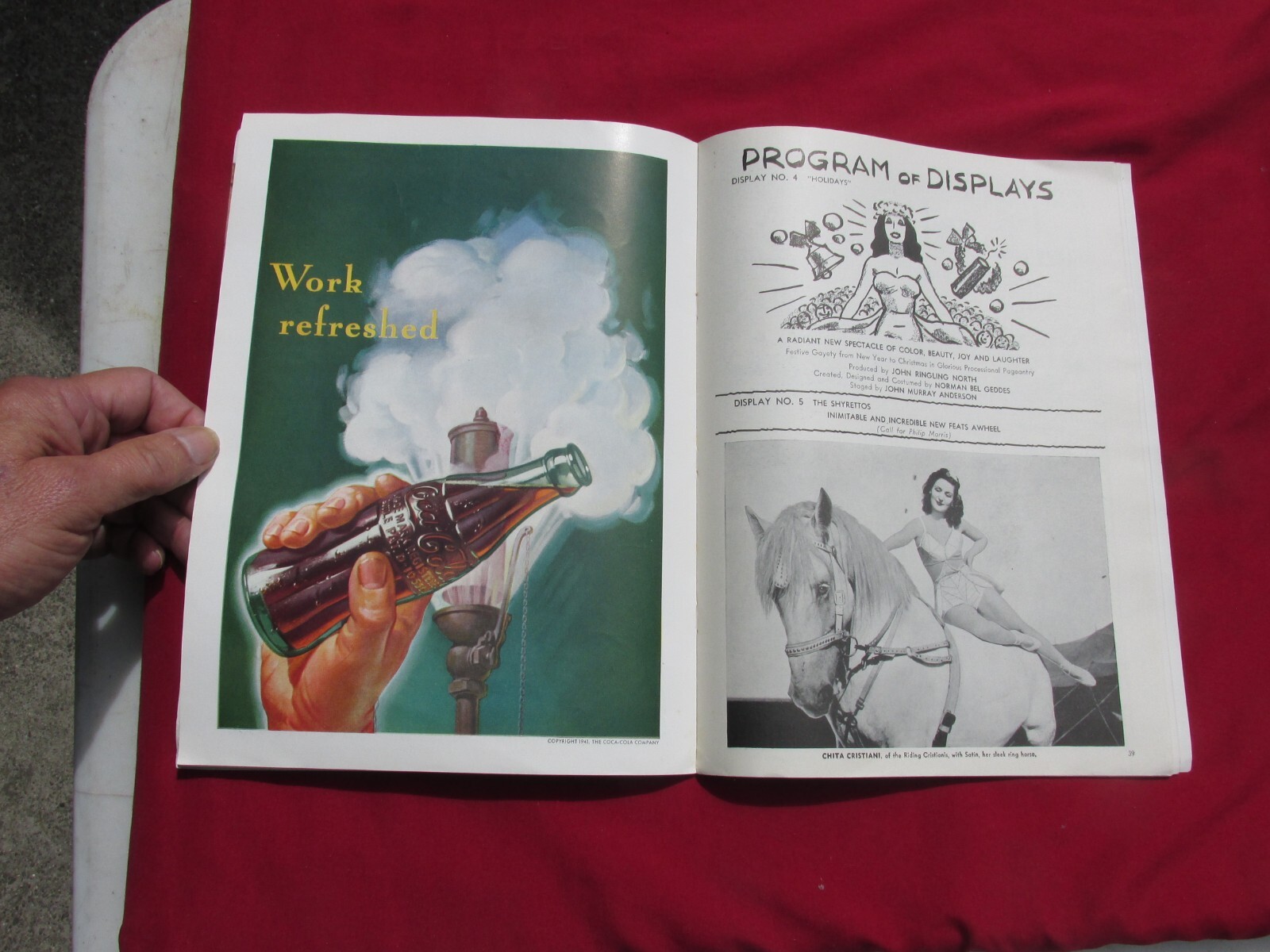 Ringling Bros. Barnum & Bailey Circus Magazine 1942 Peter Arno Art Original