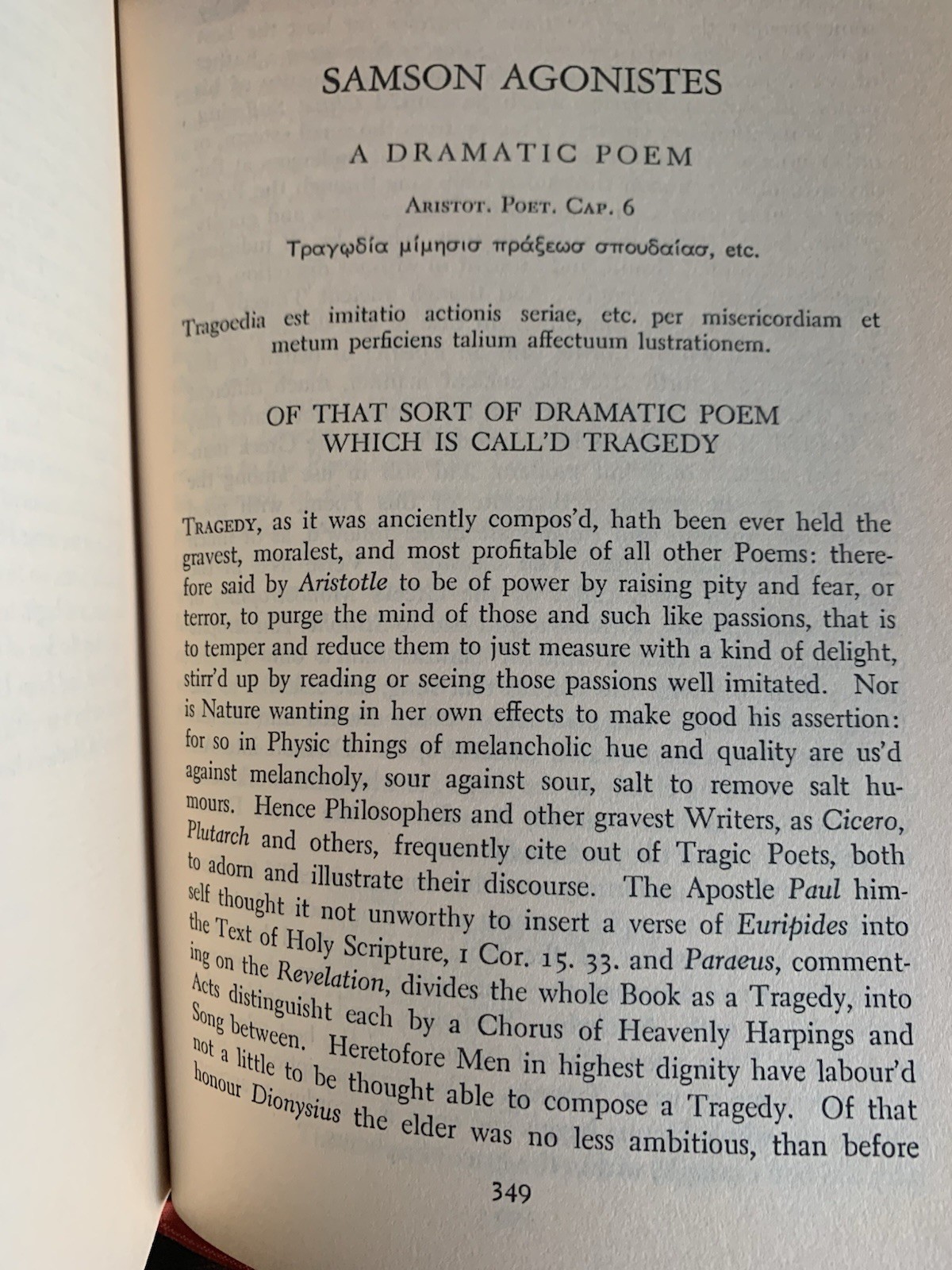 Paradise Loss, Regained Samson Agonist Poems by John Milton