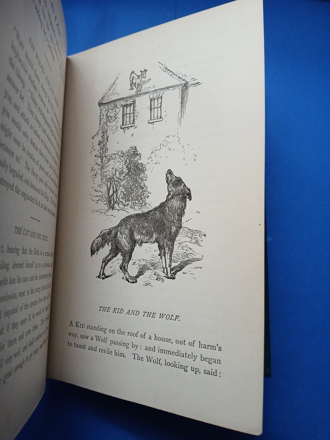 Vintage 1800’s Book Three Hundred Aesop’s Fables Illustrated Victorian Binding