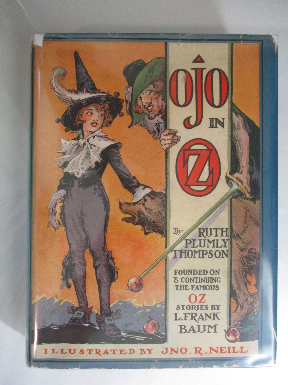 Ojo In Oz, L Frank Baum, Ruth Plumly Thompson, 1st Edition, 12 Color Plates, DJ