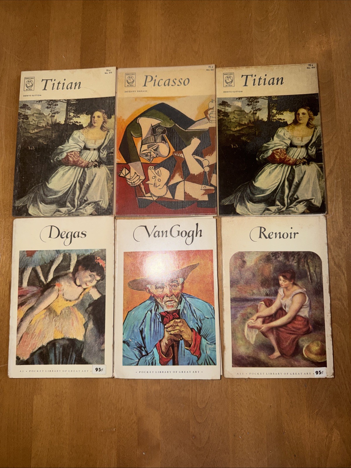 Lot of 6 Books Art Treasures of The World Prints Renoir Manet Van Gogh + Bonus!