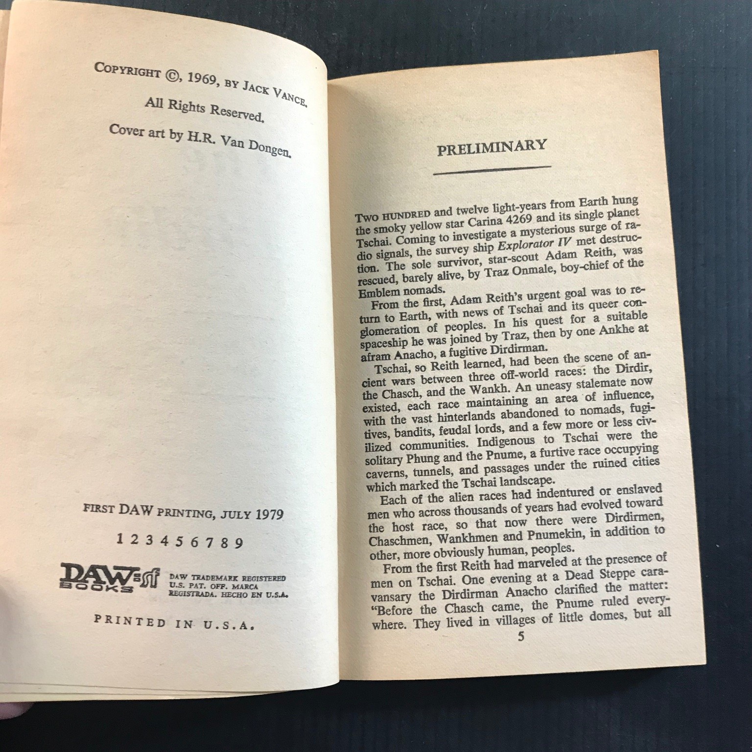 The Dirdir Jack Vance First DAW Printing 1979 Science Fiction Paperback