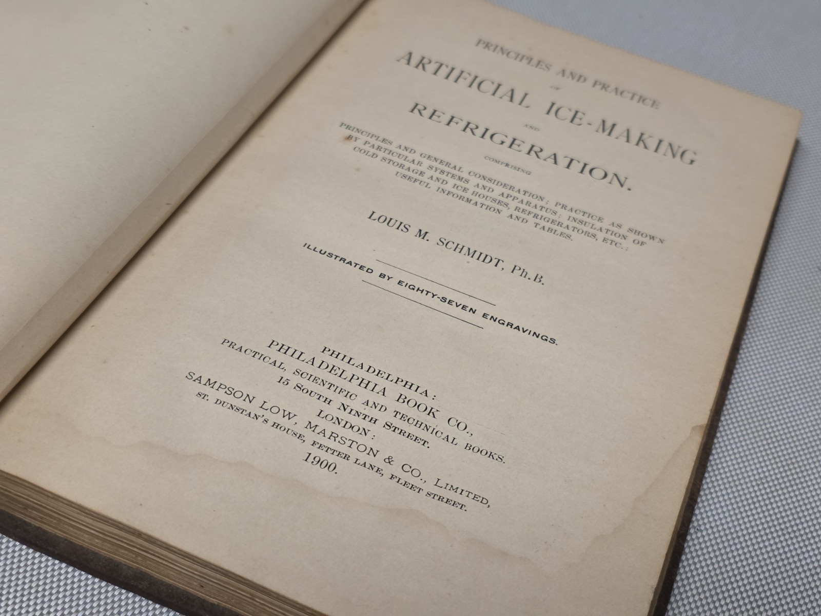 Artificial Refrigeration & Ice Making (1900) Principles And Practice Rare!