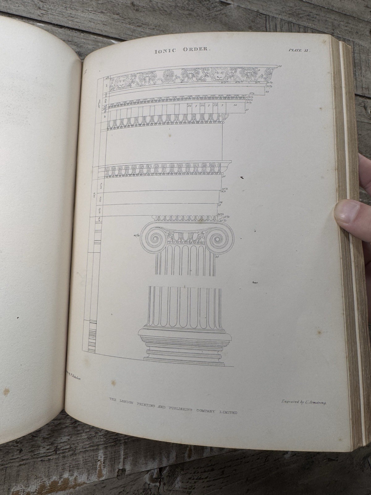 1862 Antique Architecture Book “Science and Practice of Architecture”