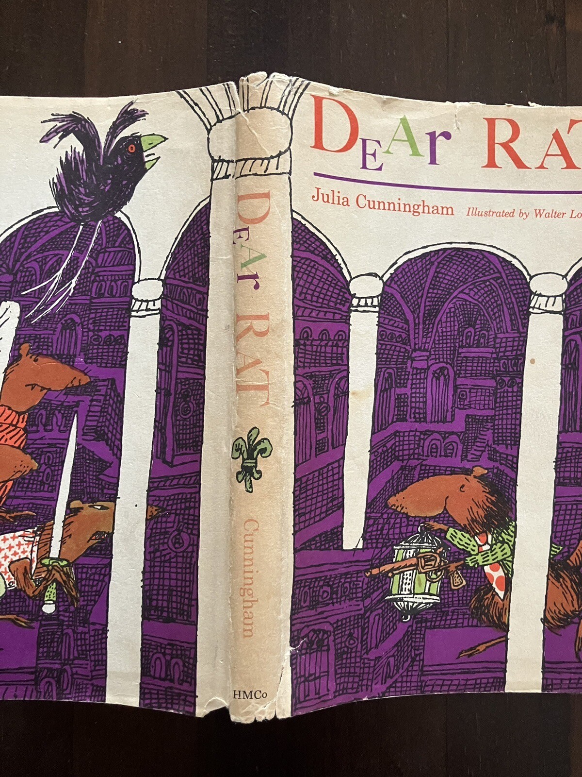 Julia Cunningham/Dear Rat/HBDJ/First Edition/1961/Walter Lorraine