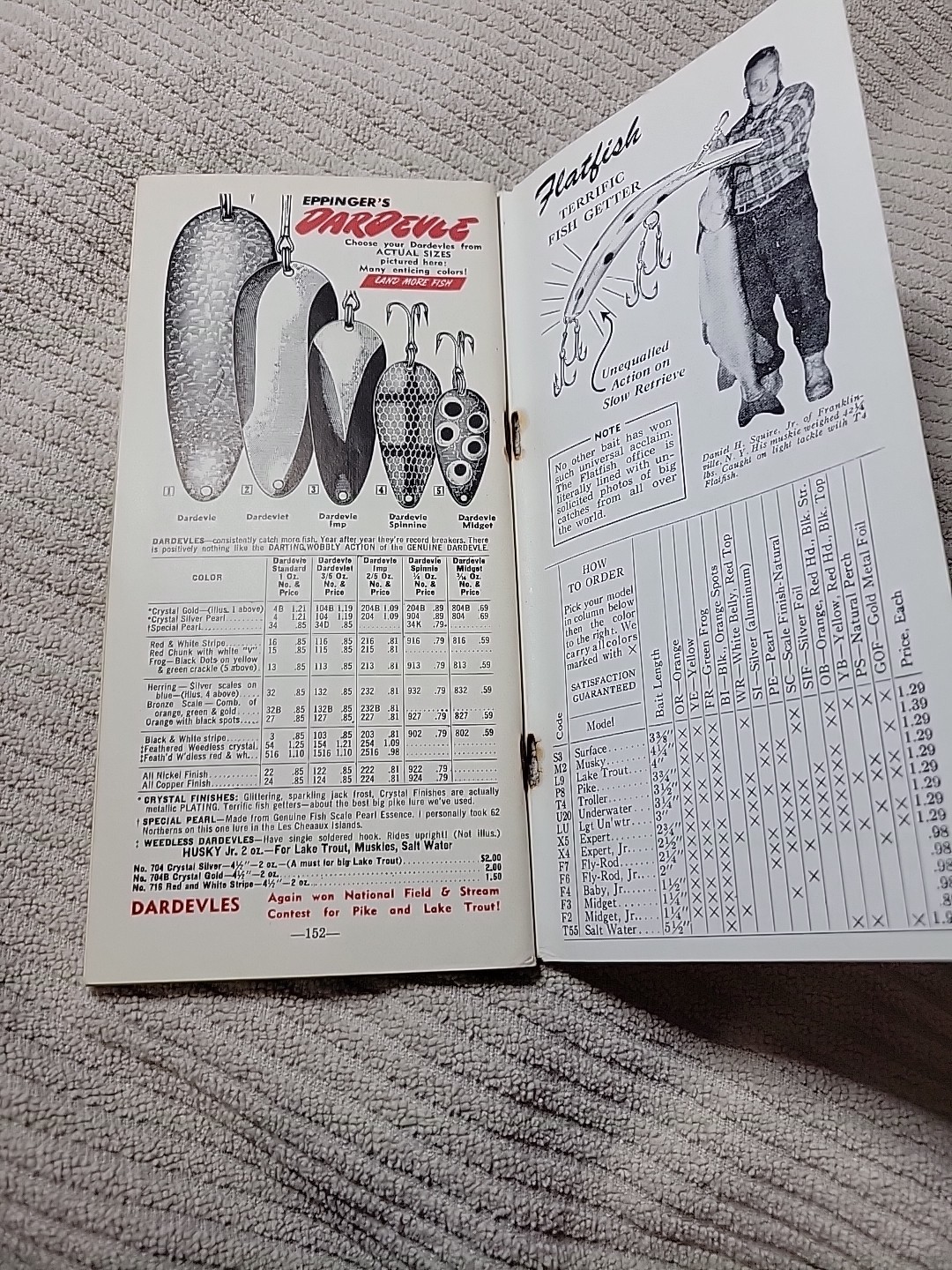 1955 Selected Fishing Tackle Netcraft Company Toledo, Ohio