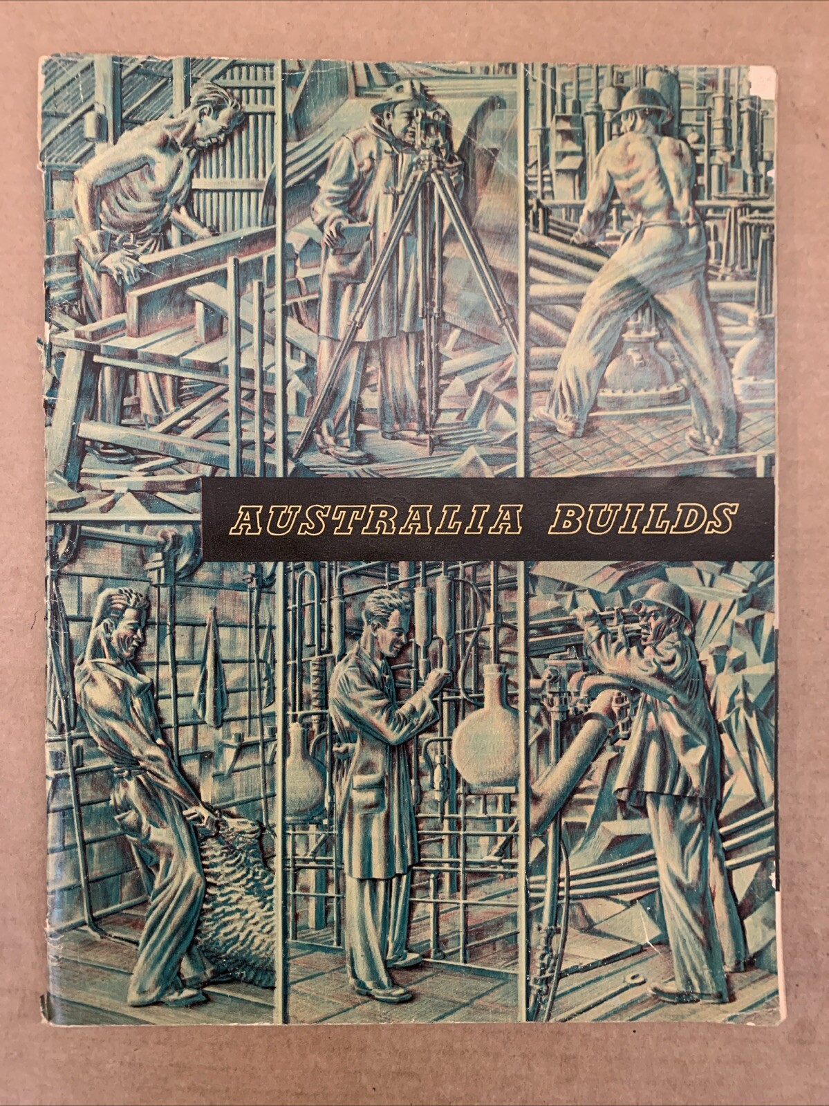 Australia Builds – Australian News & Information Bureau – Vintage Paperback 1959