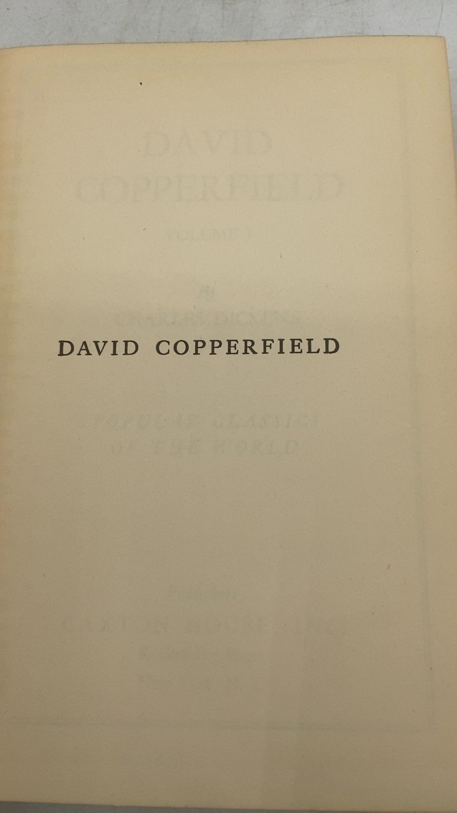 David Copperfield Charles Dickens Hardcover