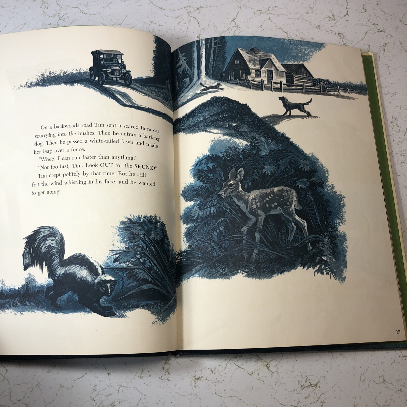 „Go Tim Go!“ by May Mcneer, ill. by Lynd Ward. 1967 1st Ed. HC Hard to Find Book
