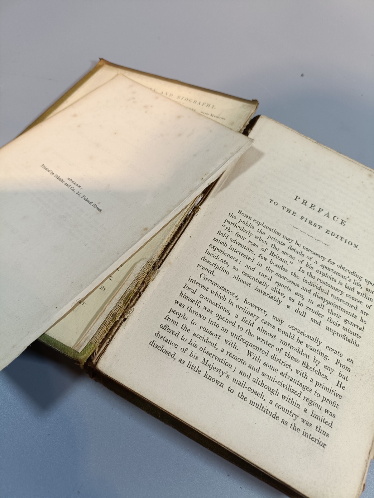 Wild Sports of the West New Edition 1850 Maxwell Antique Book for Restoration