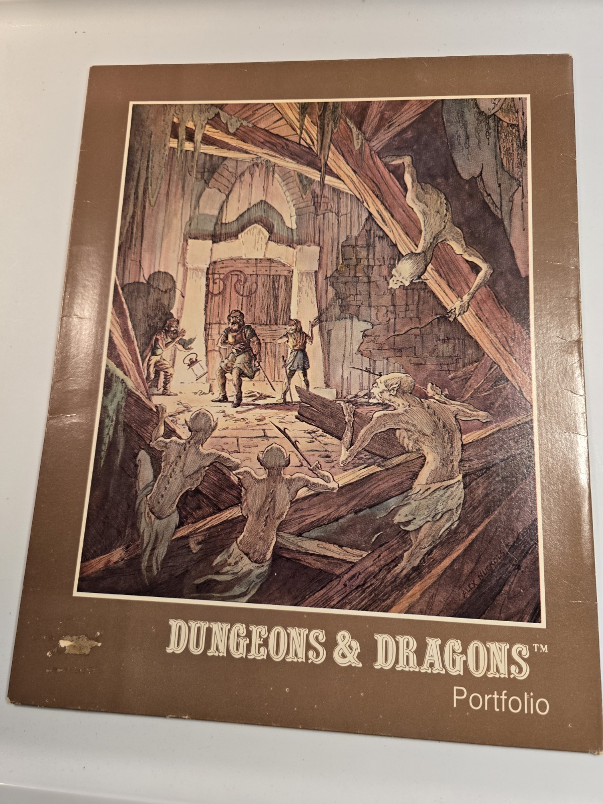 Dungeons & Dragons Portfolio 2 Pocket Folder St Regis TSR 1981 Unusual