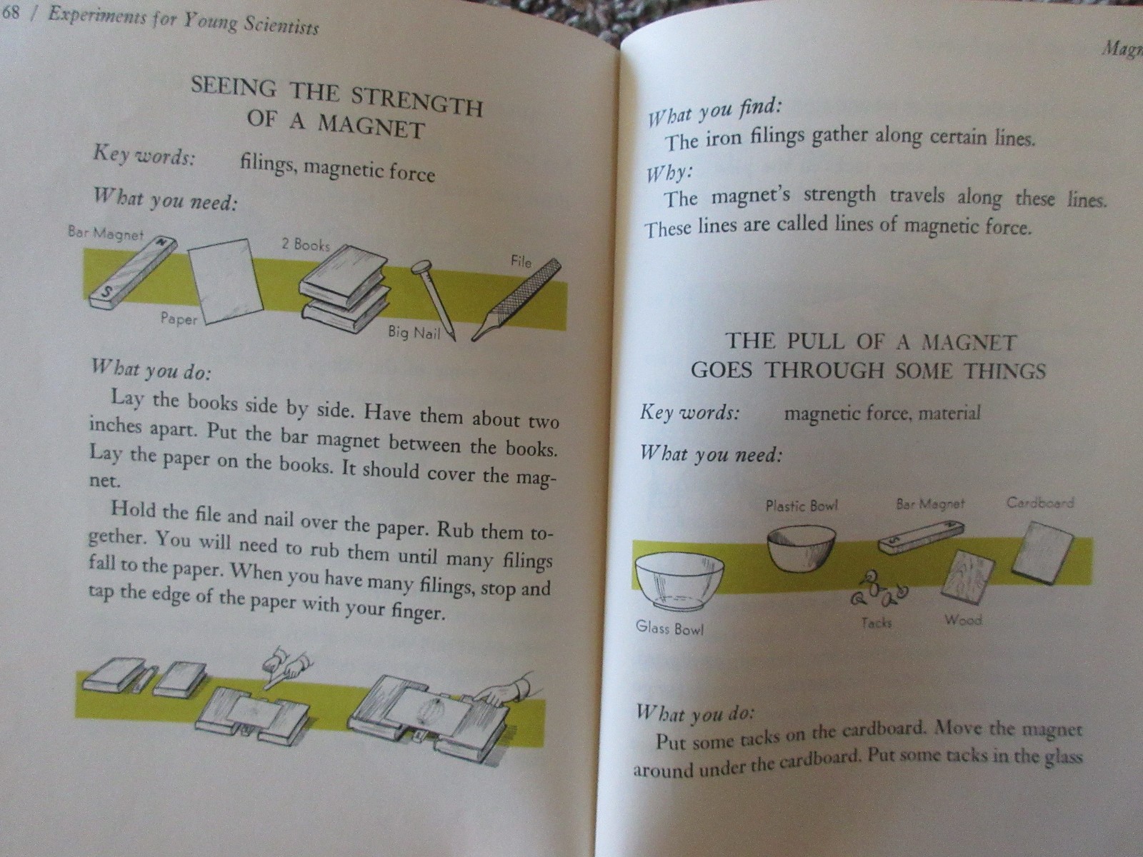 Experiments for Young Scientists (1964) by Jimmy Stockard, Jr – Hardcover 1st Ed