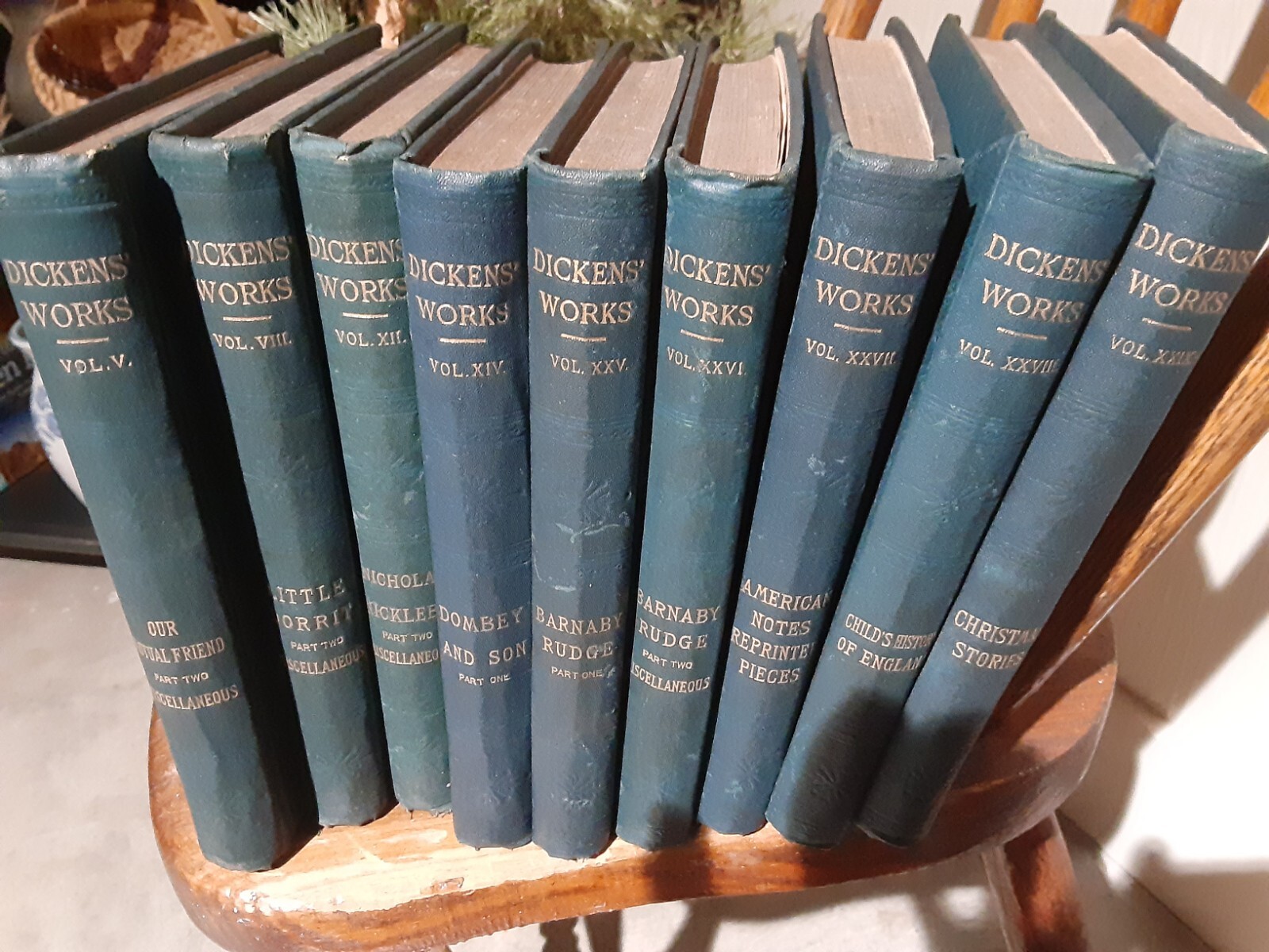 9 Books The Works Of Charles Dickens Peter Fenelon Collier Publisher New York
