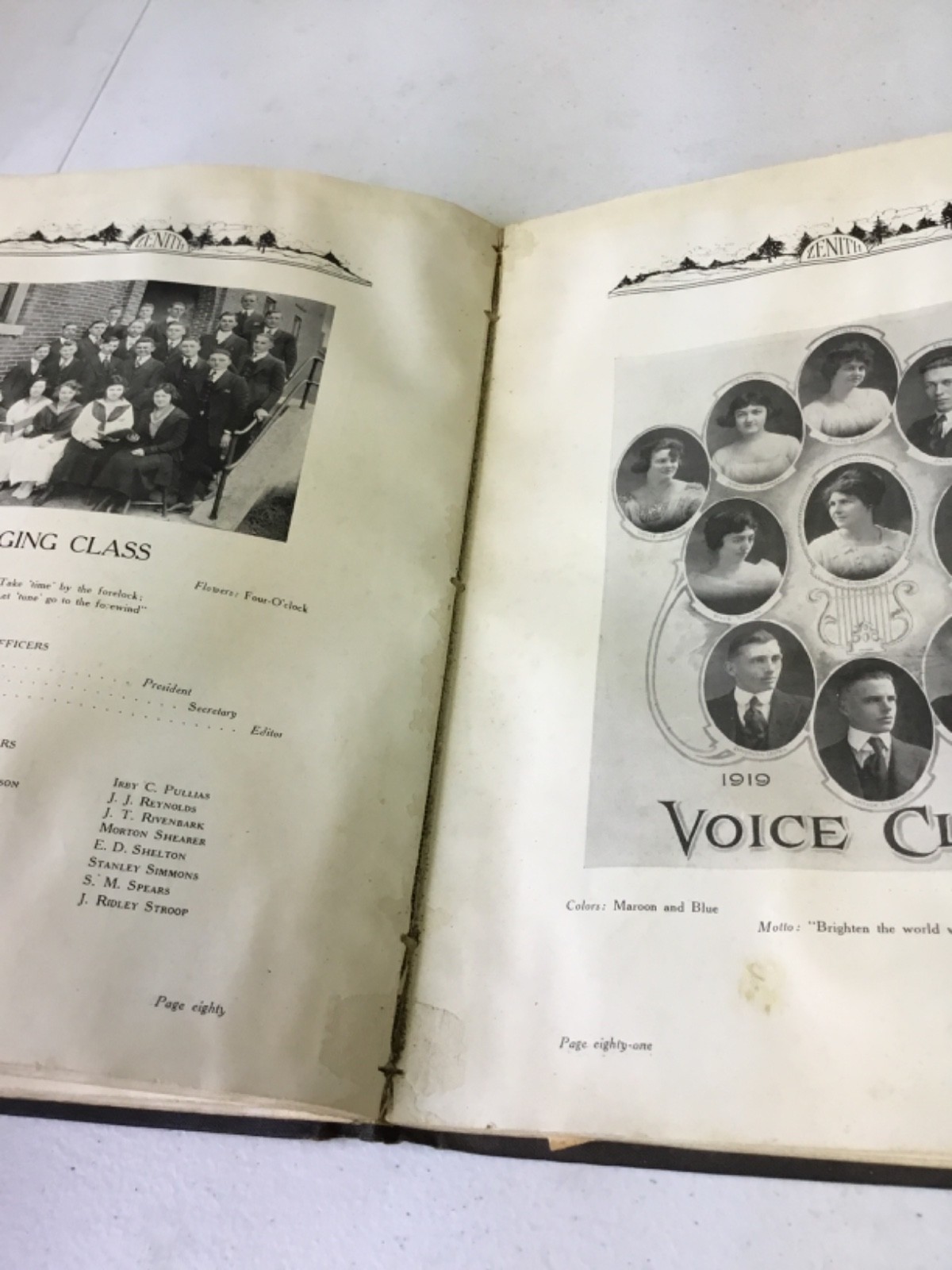 The Zenith Yearbook, David Lipscomb College 1920. Nashville TN