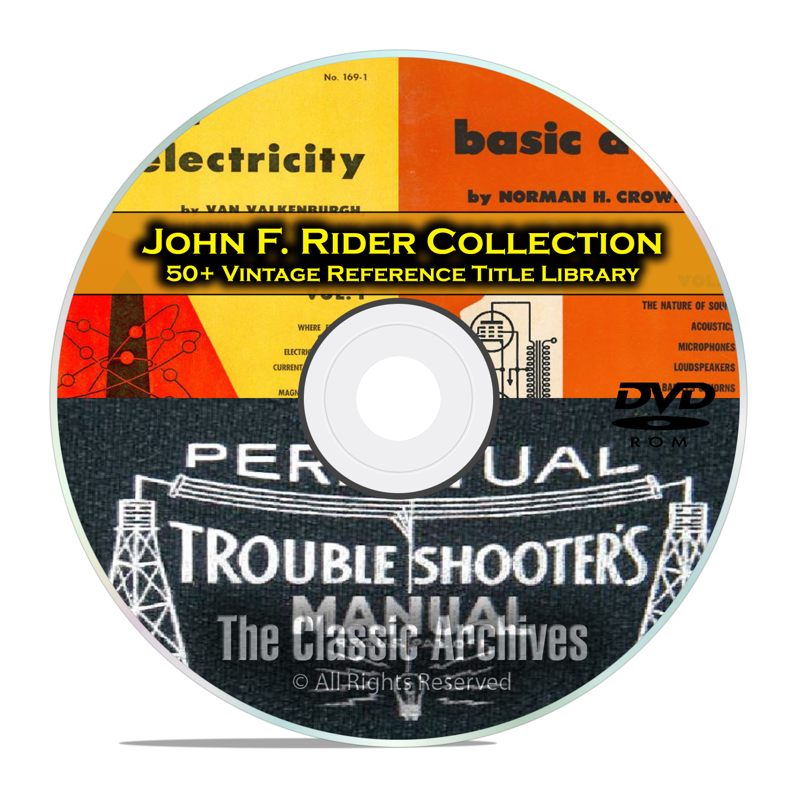 Perpetual Troubleshooters Manual, John Rider’s Vintage Radio Schematics DVD B89