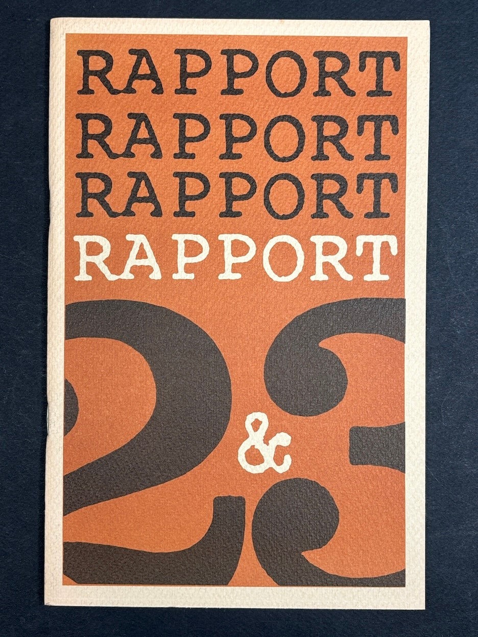 Tony Petrosky, eds Rob Swigart / Rapport 2 & 3 1972 Bly Hass Oates Wright et al