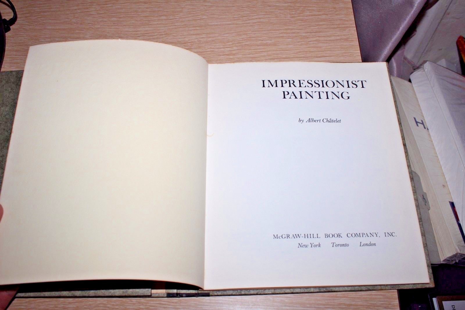 Impressionist Painting By Albert Chatelet 1962 art Unique Book w/artist slides