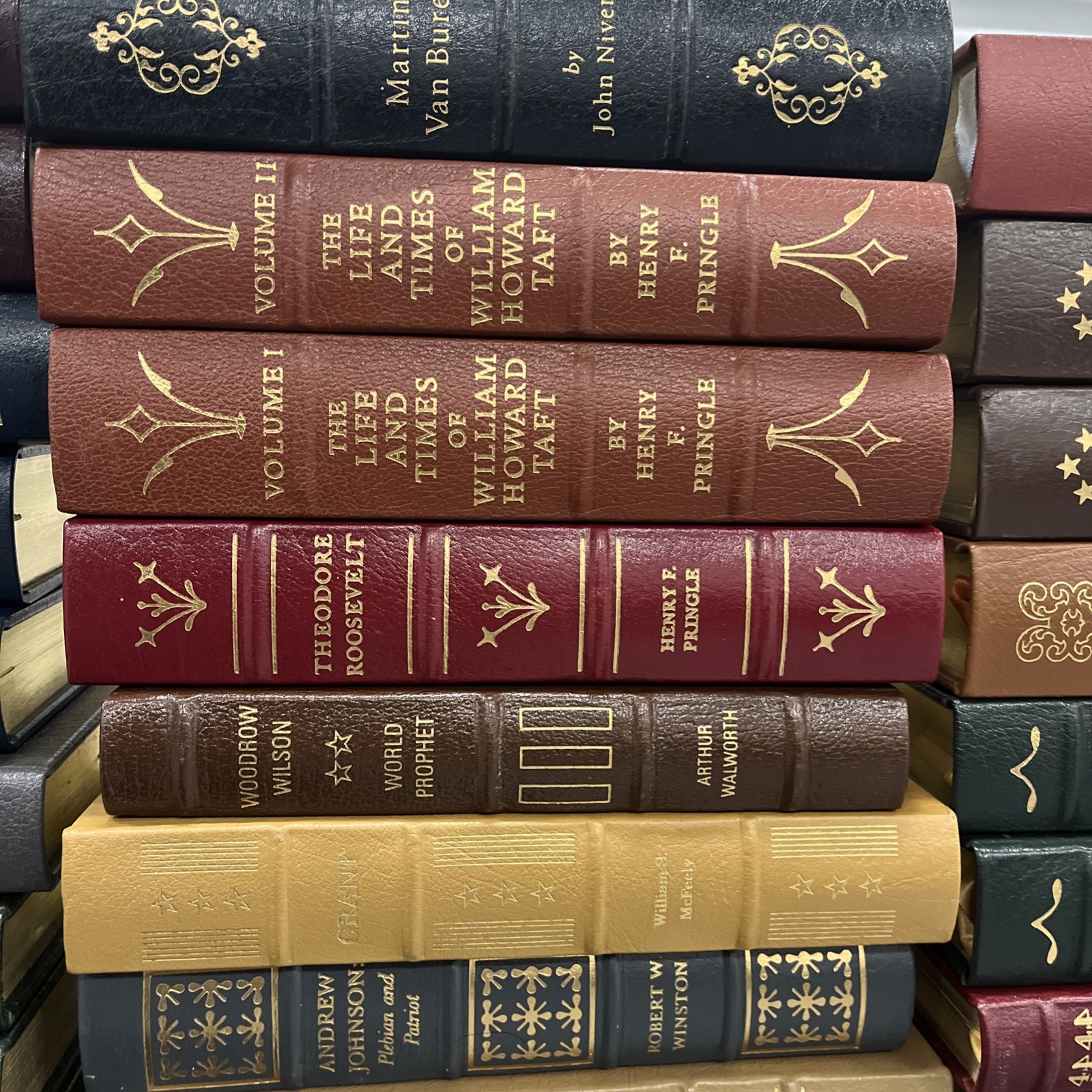 Library of the Presidents, 46 Volumes Set, Ford Signed, Easton Press