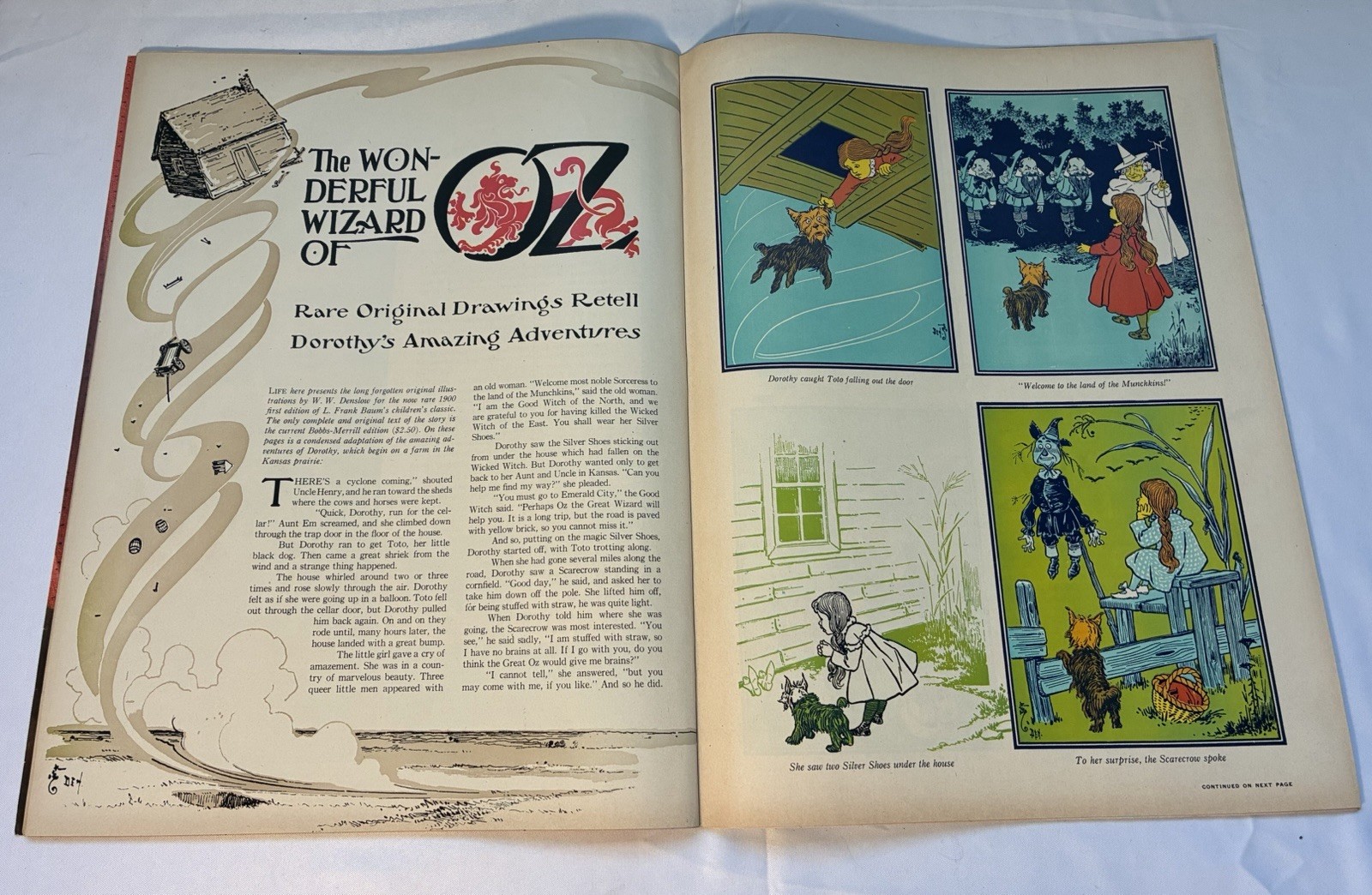 1953 LIFE Magazine Wizard Of Oz Original W.W. Denslow Art L Frank Baum Rare VG