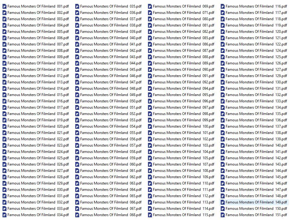 FAMOUS MONSTERS OF FILMLAND 225 Unique Issue Collection On USB Thumb Drive