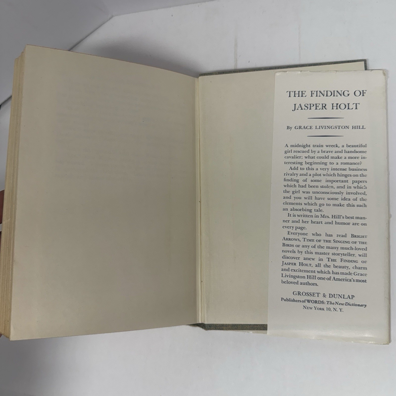 In Tune With Wedding Bells Grace Livingston Hill HC DJ Grosset & Dunlap 1941