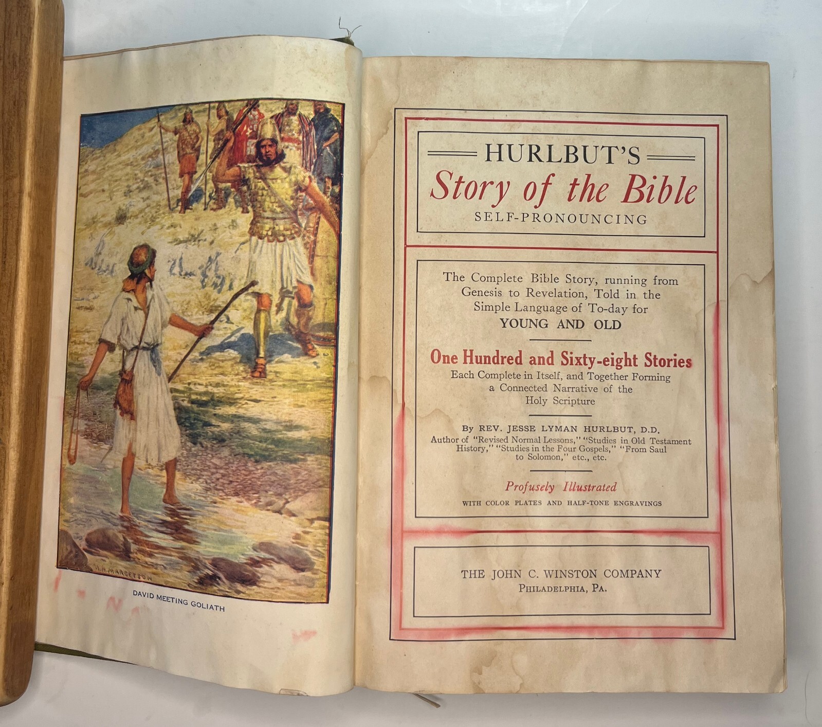 Hurlbut’s Story of the Bible, Rev. Jesse Lyman Hurlbut, 1904, Vintage