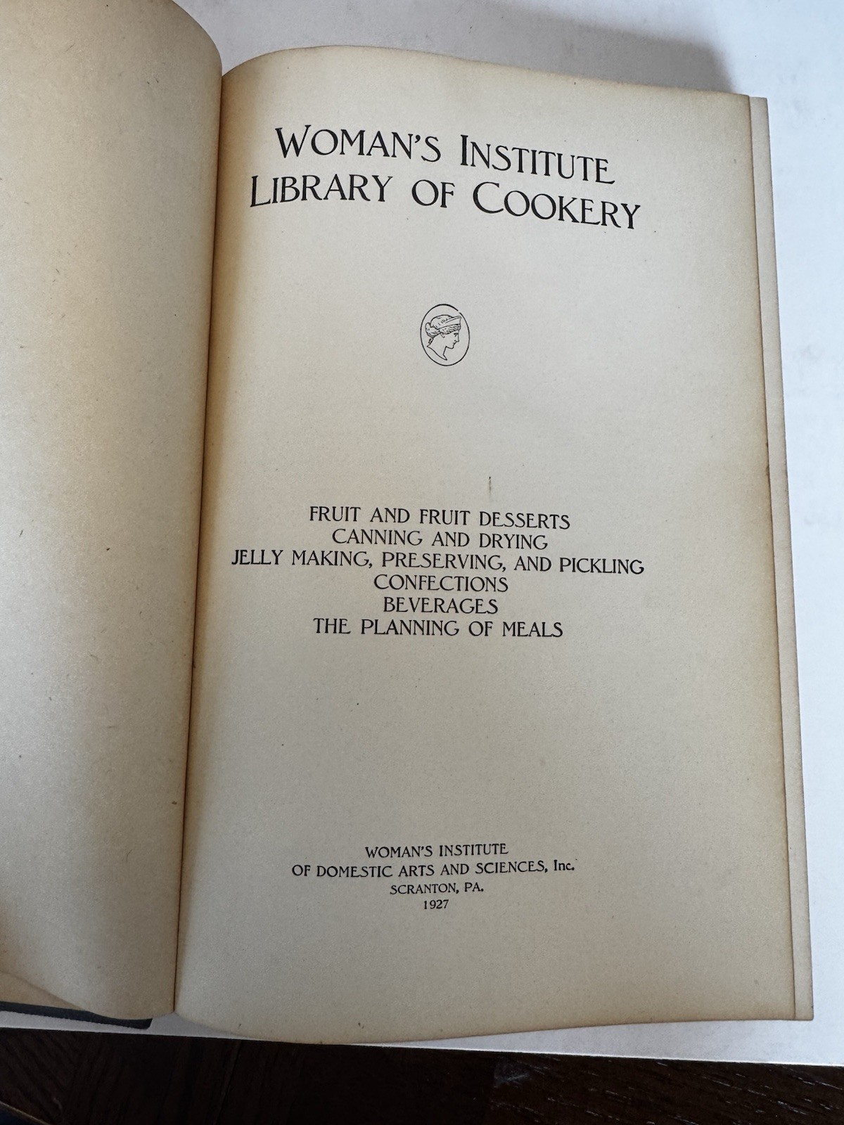 Woman’s Institute Cookery & Dressmaking 5 Vol Hardcover 1st Ed 1926