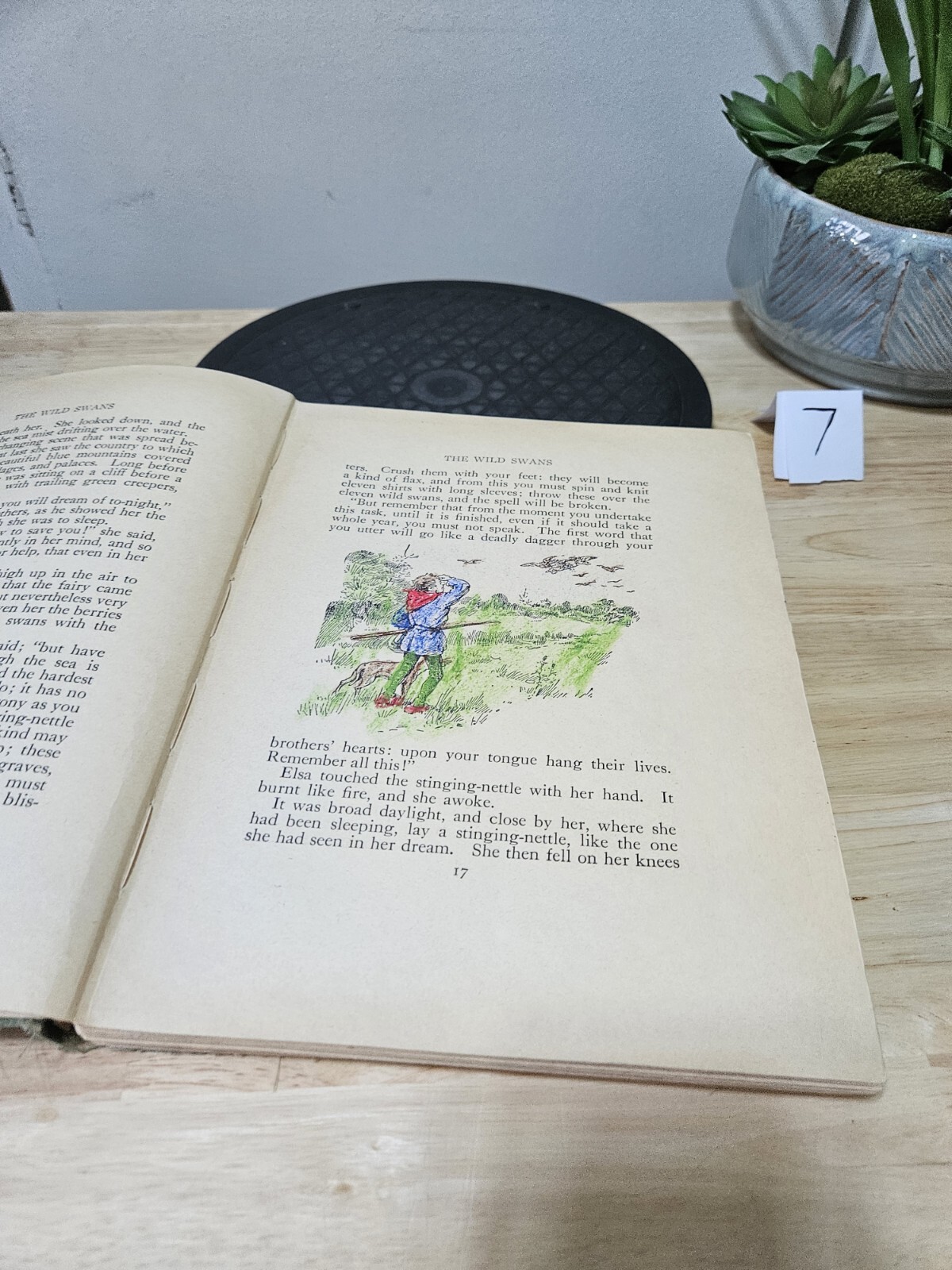 Anderson’s Fairy Tales 1929 Hardcover Book WITH MARKS AS SEEN FLAW BIND