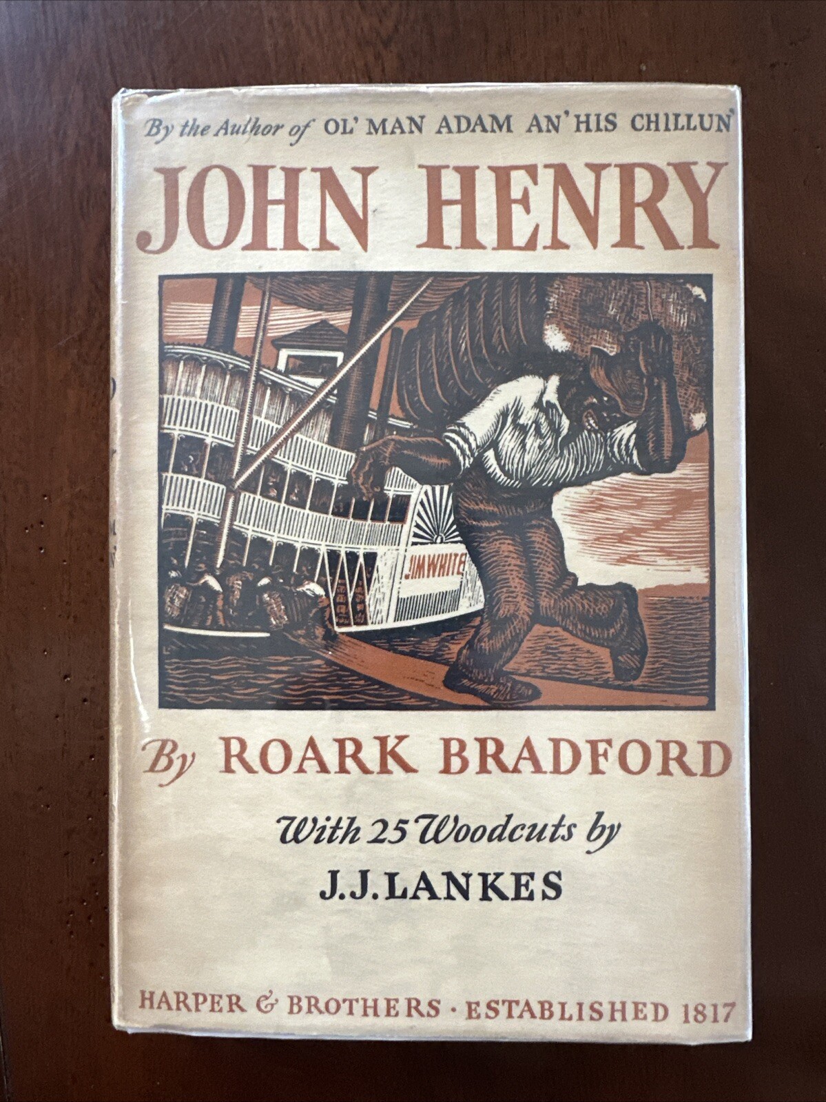 John Henry by Roark Bradford 1931 first edition HC DJ Illustrated RARE Book