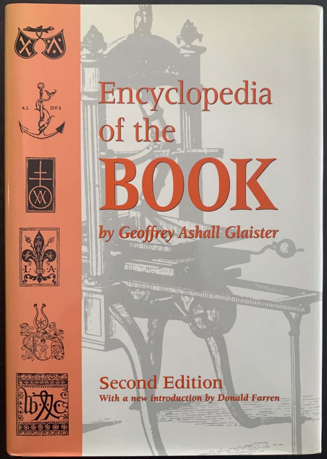 Encyclopedia of the Book Glaister 2nd ed. Book Collecting & Trade Terms, History
