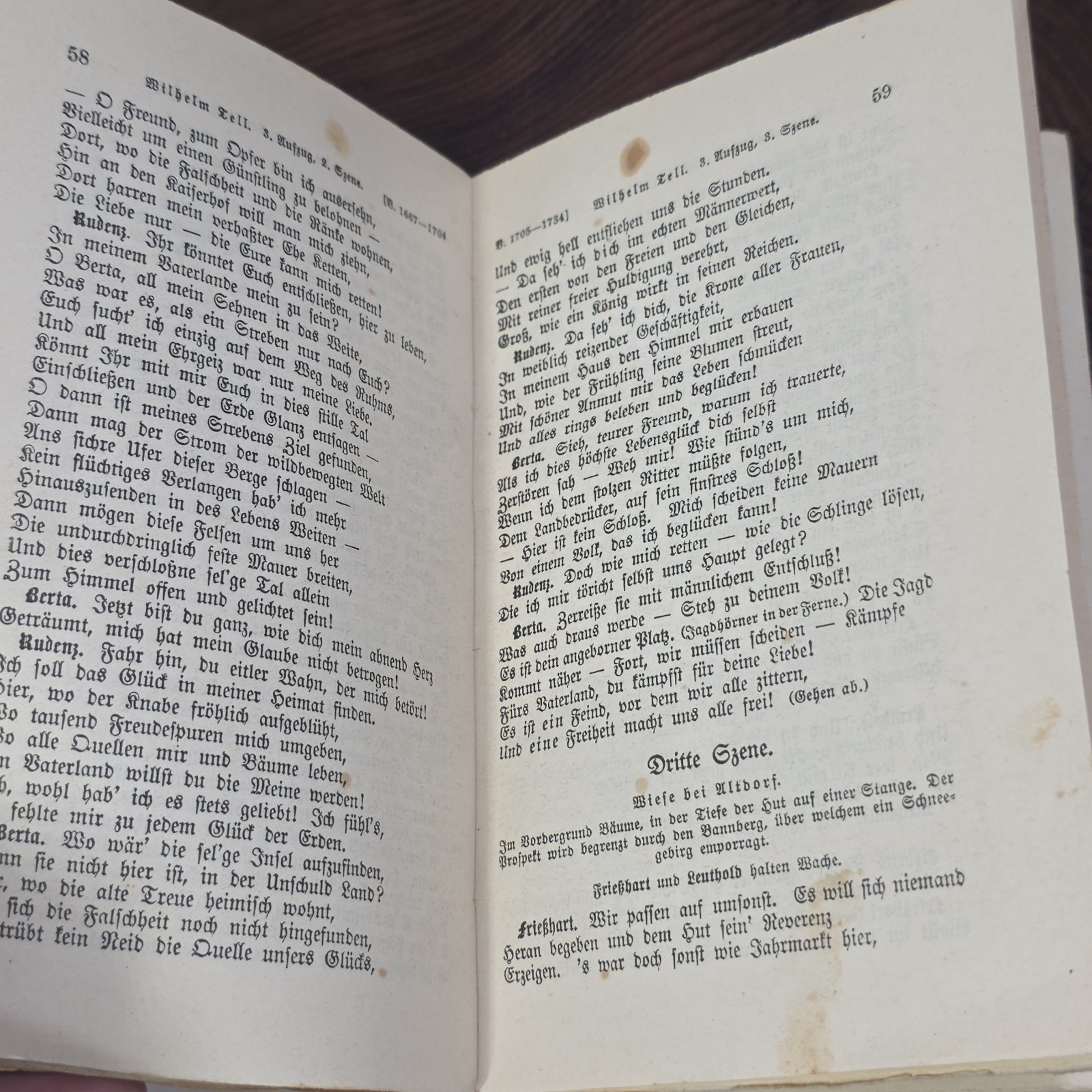 Antique Wilhelm Tell Schiller German Reclam Universal Bibliothek 1800s