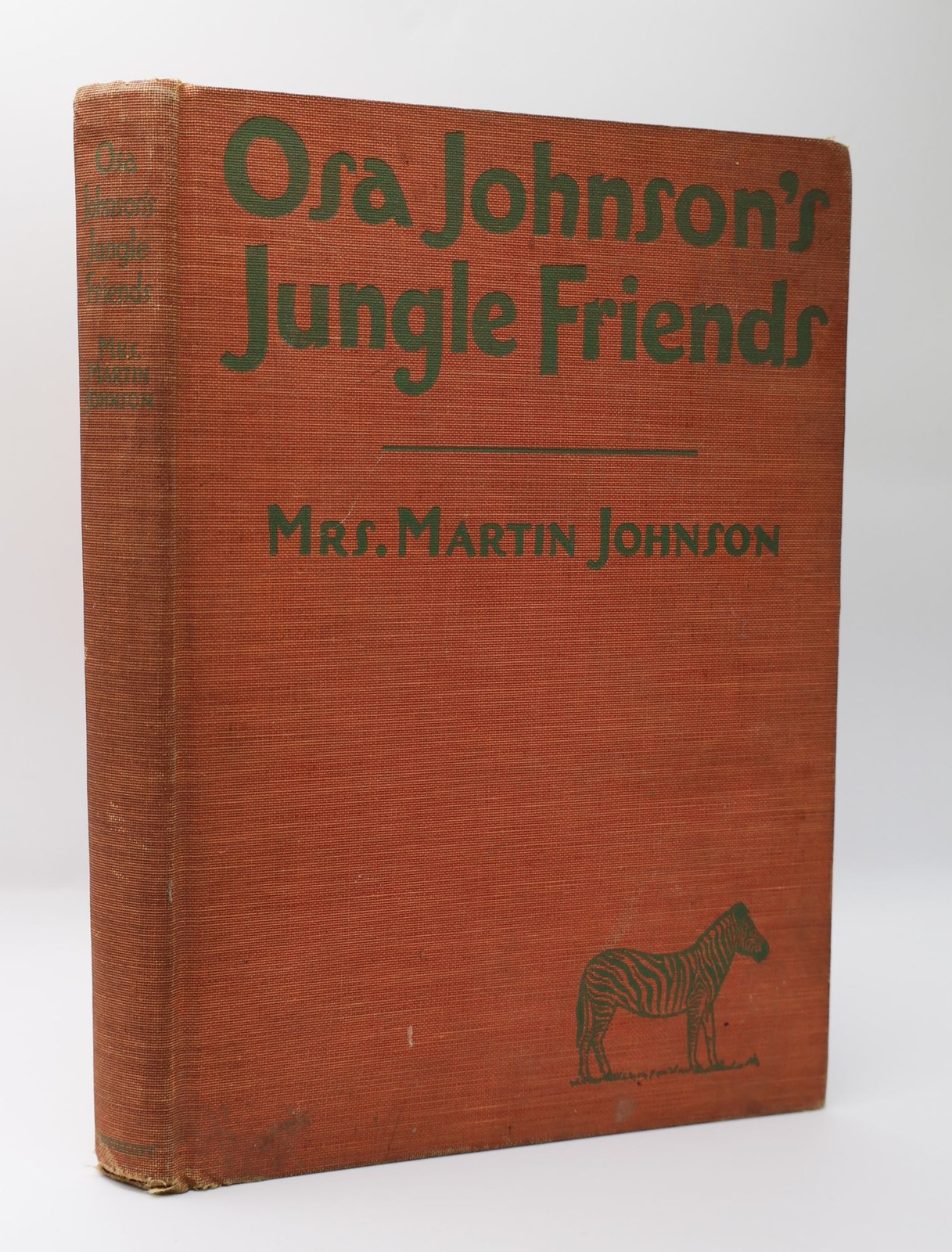 Mrs Martin Johnson / OSA JOHNSON’S JUNGLE FRIENDS Signed 1st Edition 1939