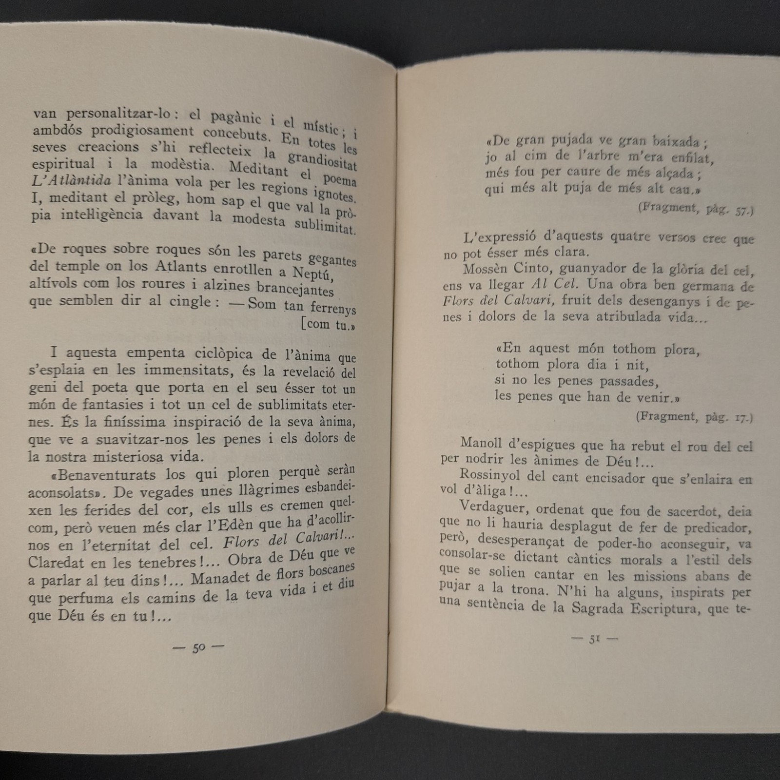 PR-3056. Vida, Anècdotes I Large Jacint Verdaguer I Studio Dels Poèmes Del Lli